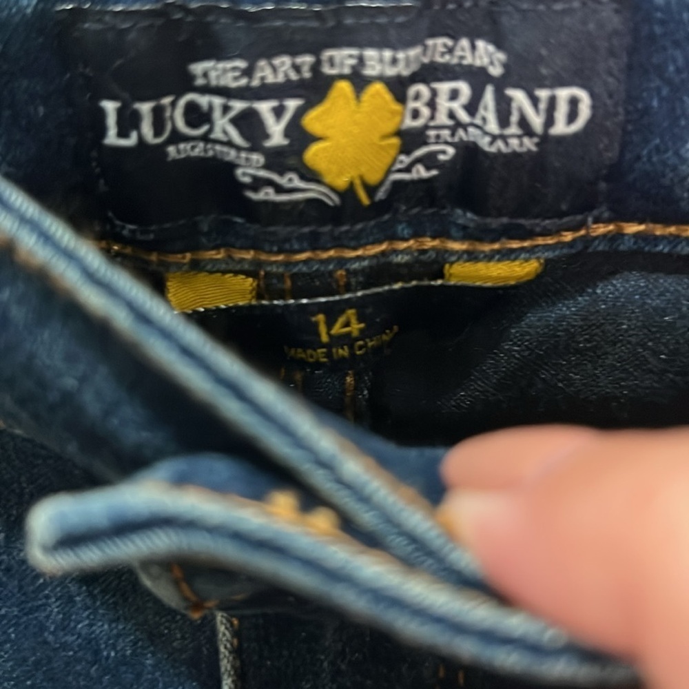 Lucky Brand Girls Jeans Zoe Jeggings Skinny Adjustable Waist Stretchy Comfy Blue - Picture 5 of 14